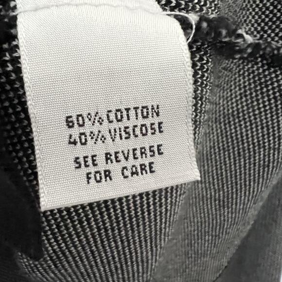 Talbots Sweater Womens Small Black White Made Italy Button Cardigan Knit Pockets - Picture 6 of 11